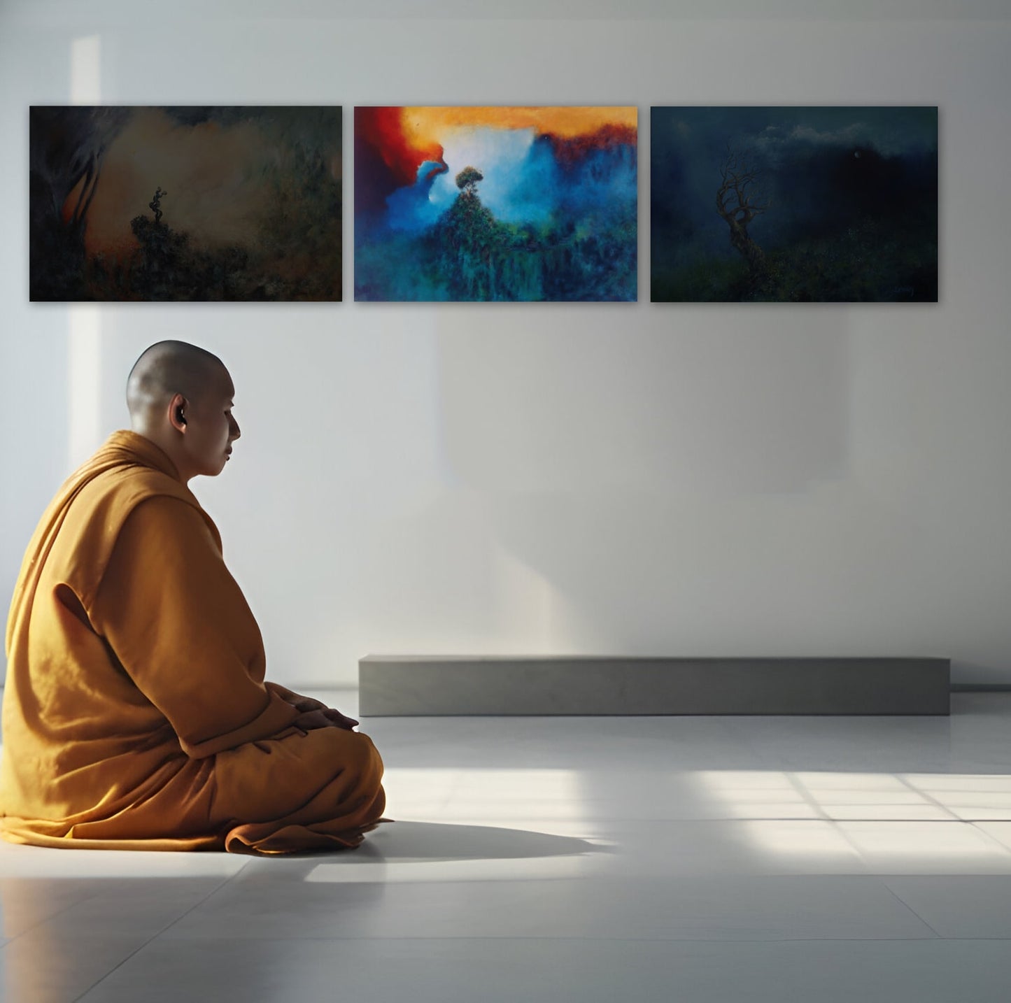 Cuadro de arte | "Encuentros con la luz", Campo energético de consciencia de 410