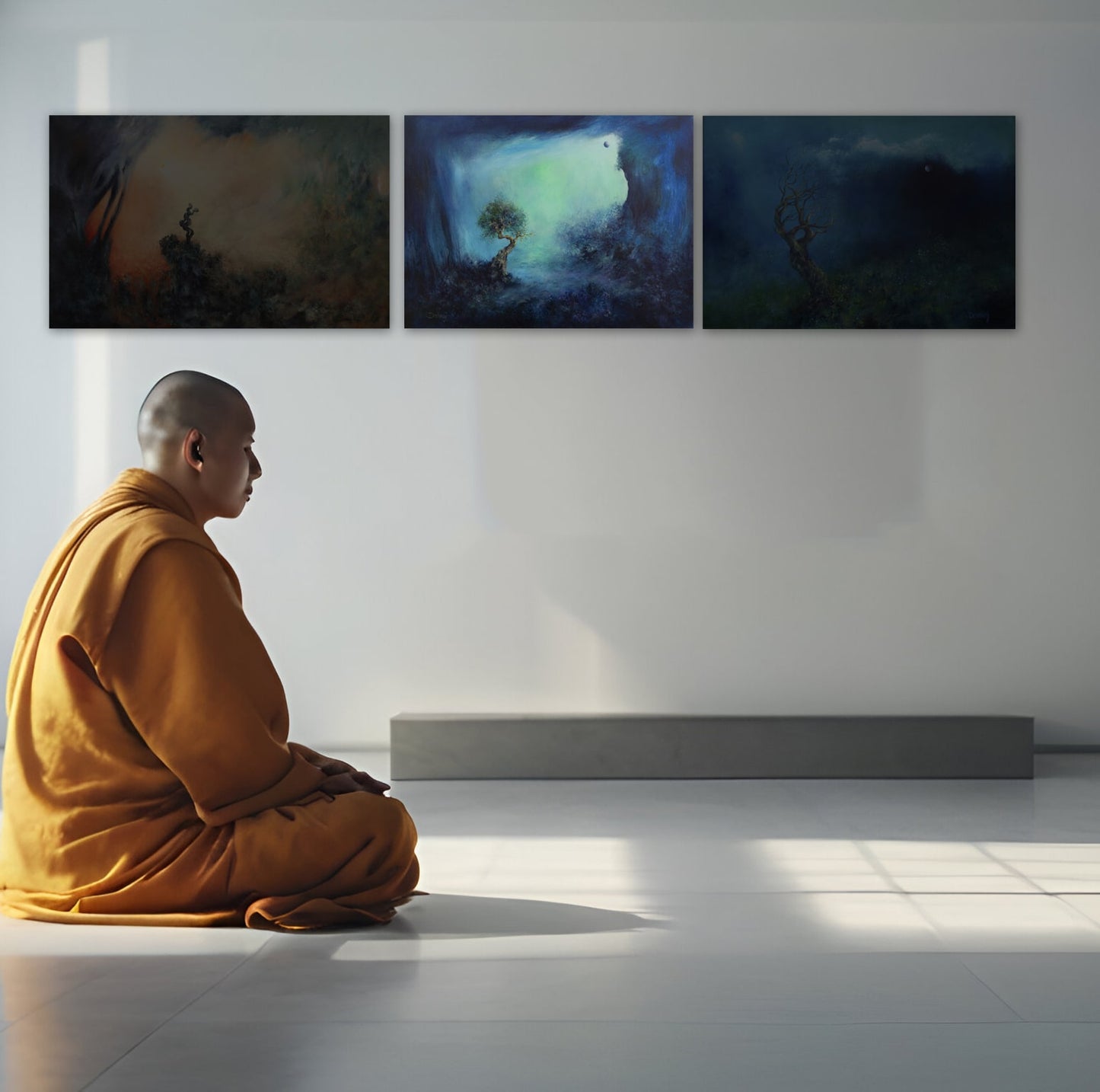 Cuadro de arte | "Al final la luz", Campo energético de consciencia de 400