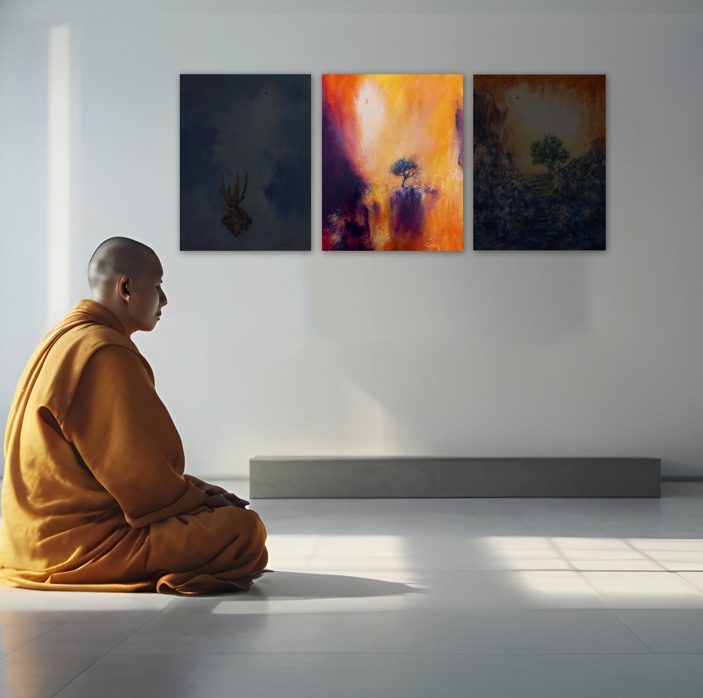 Cuadro de arte | "Sin miedo", Campo energético de consciencia de 500