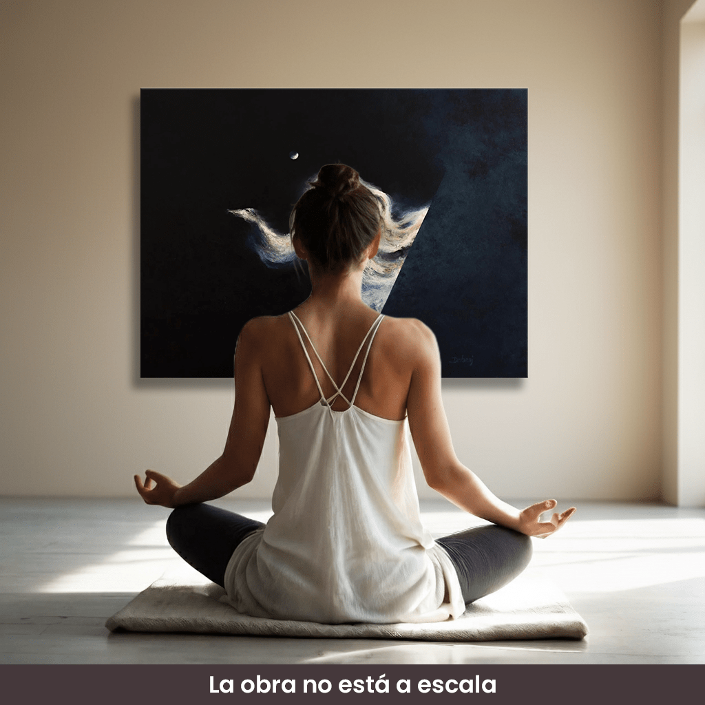 Cuadro de arte | "Dragón Blanco", Campo energético de consciencia de 400