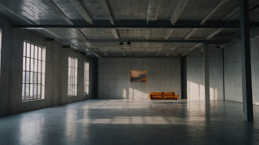Casa de lujo de estilo brutalista con arte meditativo