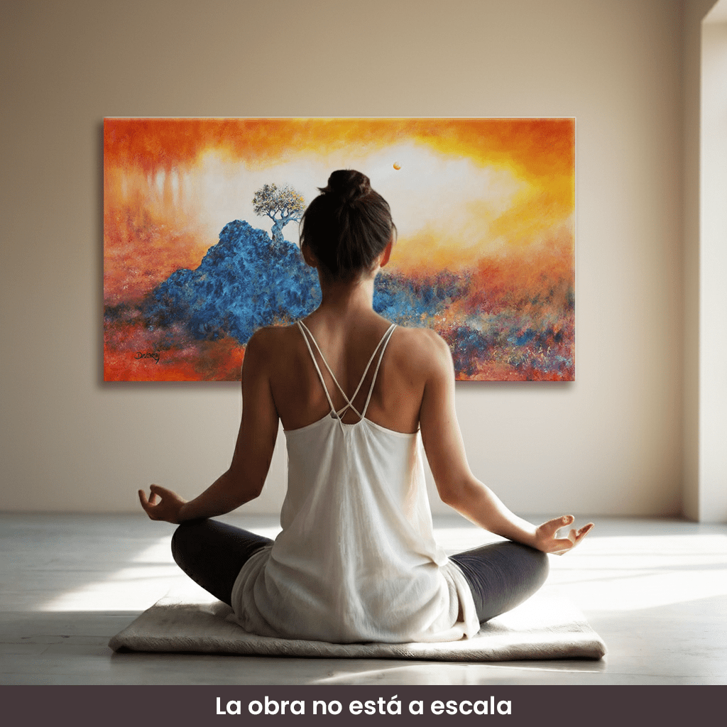 Cuadro de arte | "En silencio", Campo energético de consciencia 500