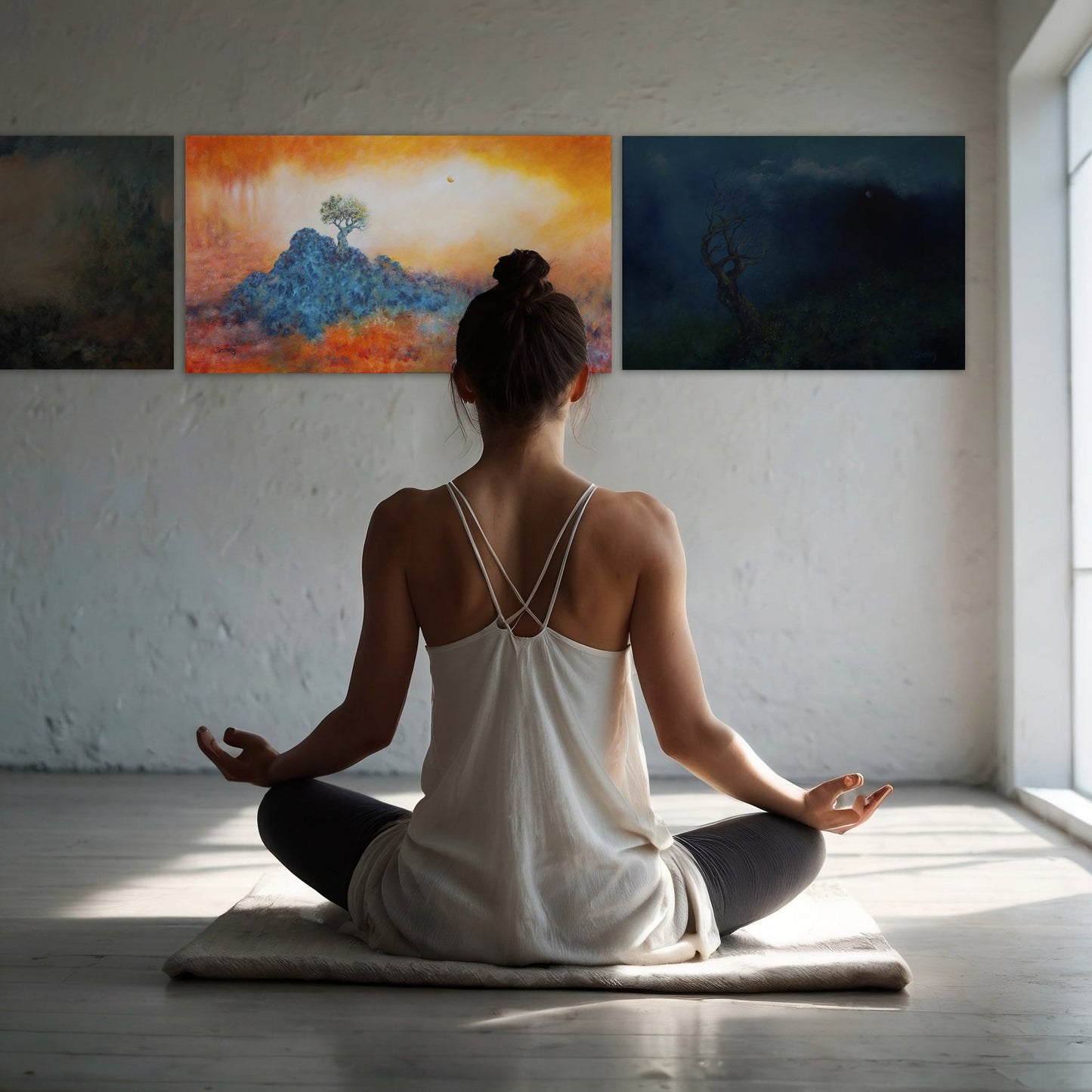 Cuadro de arte | "En silencio", Campo energético de consciencia 500