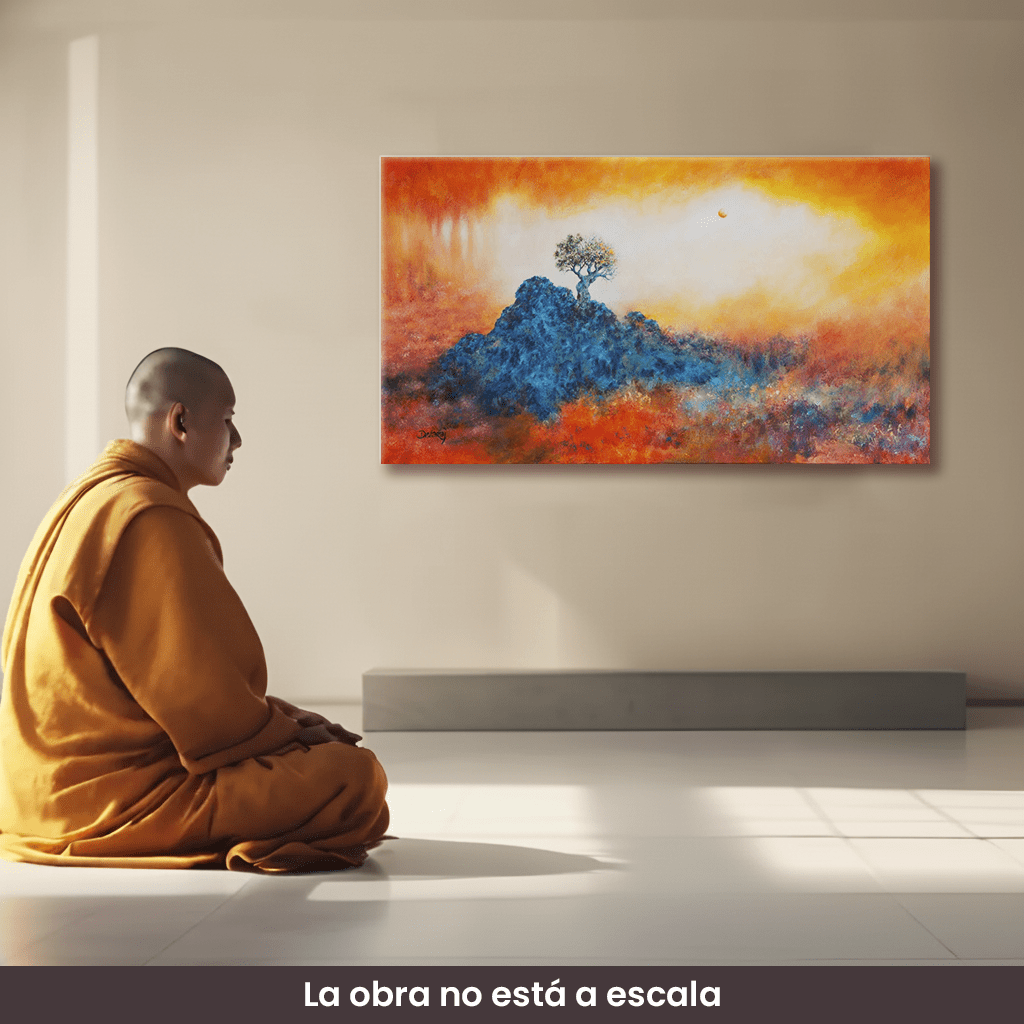 Cuadro de arte | "En silencio", Campo energético de consciencia 500