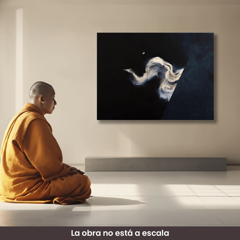 Cuadro de arte | "Dragón Blanco", Campo energético de consciencia de 400