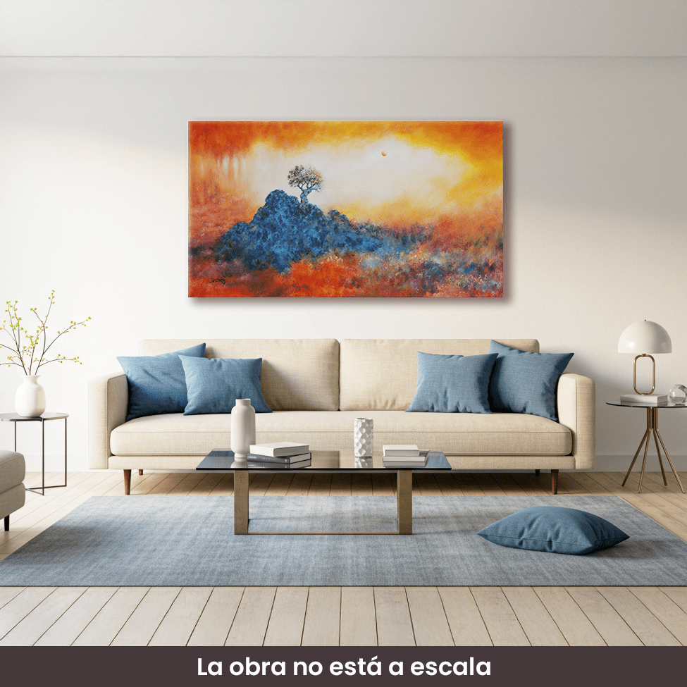 Cuadro de arte | "En silencio", Campo energético de consciencia 500