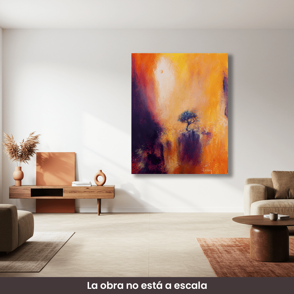 Cuadro de arte | "Sin miedo", Campo energético de consciencia de 500