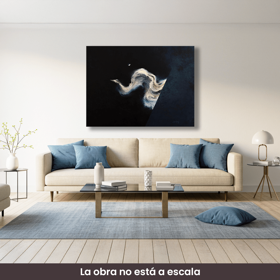 Cuadro de arte | "Dragón Blanco", Campo energético de consciencia de 400